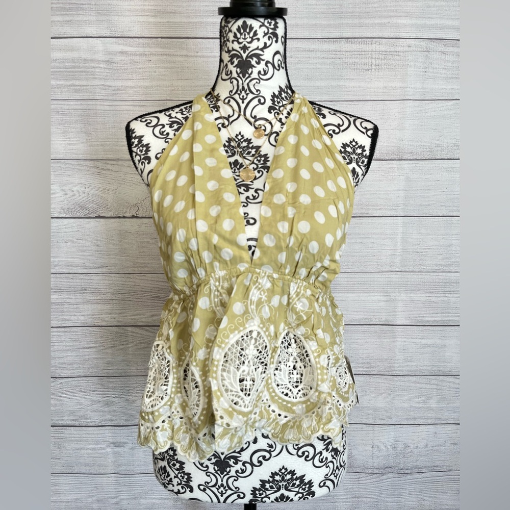 Free People | NWT Polka-dot Halter Top - Picture 4 of 10